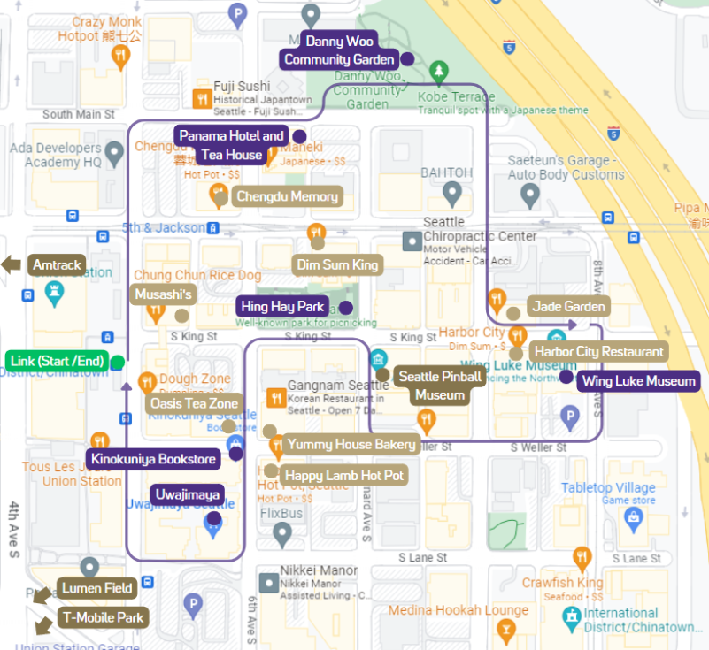 Map of Seattle's International District